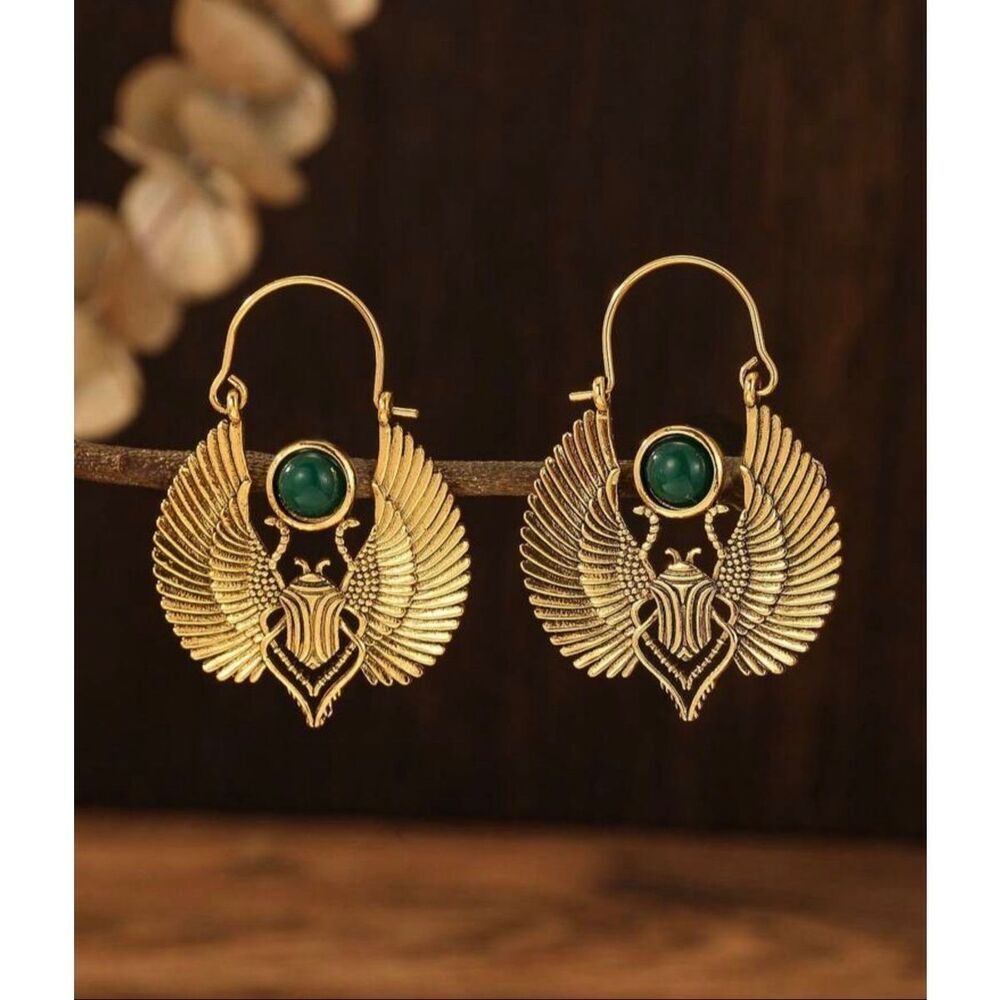 Egyptian Hoop Earrings